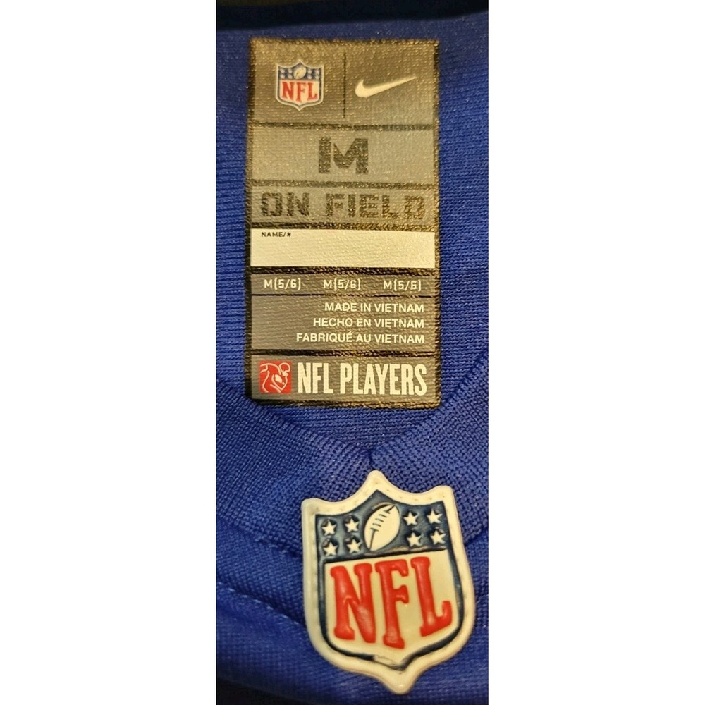 NIKE ON FIELD NY GIANTS SAQUON BARKLEY KIDS SHORT SLEEVE JERSEY SZ MEDIUM (5/6) - Picture 3 of 5